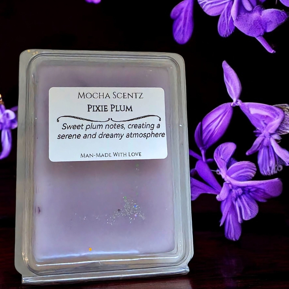 Handmade 2oz Pixie Plum Coconut/Soy Wax Melt  - Purple